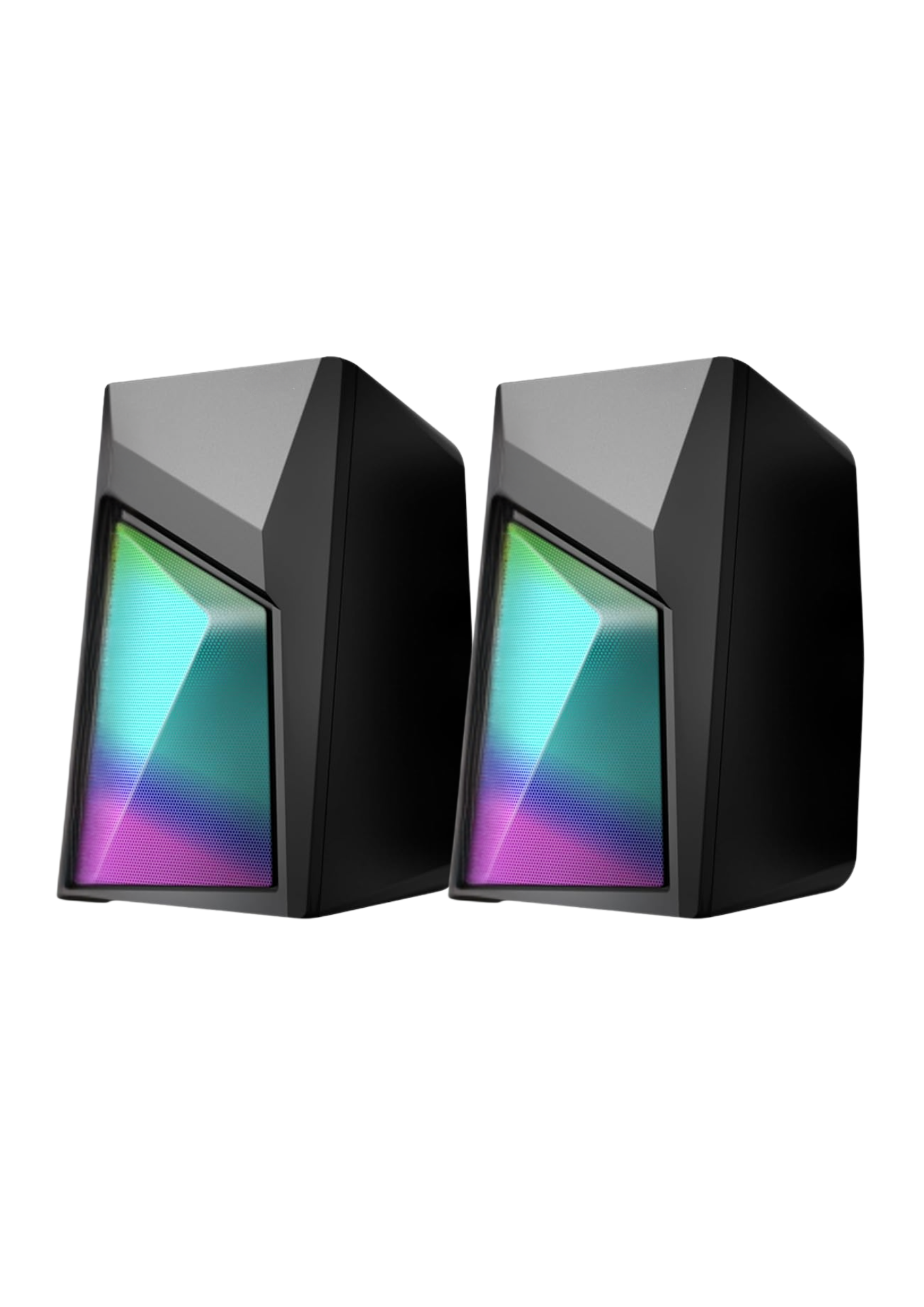 WIRED SPEAKER Wired Stereo Speakers with RGB Lighting