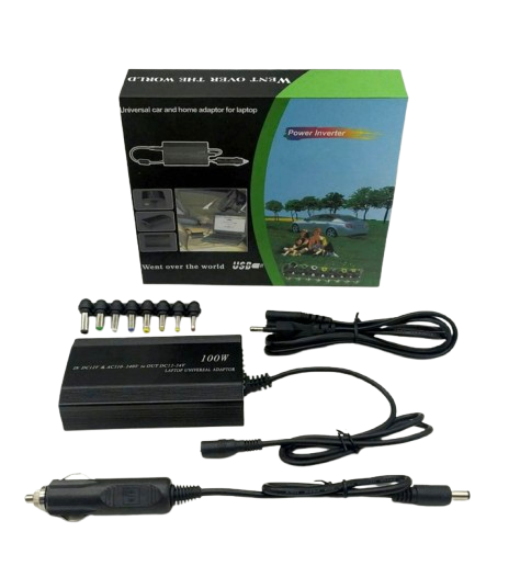 ADAPTOR NOTEBOOK UNIVERSAL AC - DC 100W FOR CAR