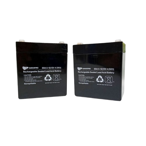 BATTERY UPS SANURPRO 12V 5AH dan UPS SANURPRO 12V 7AH