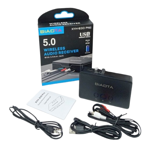 BLUETOOTH AUDIO RECEIVER BT450, RECEIVER T03 5.1, dan RECEIVER B30 PRO