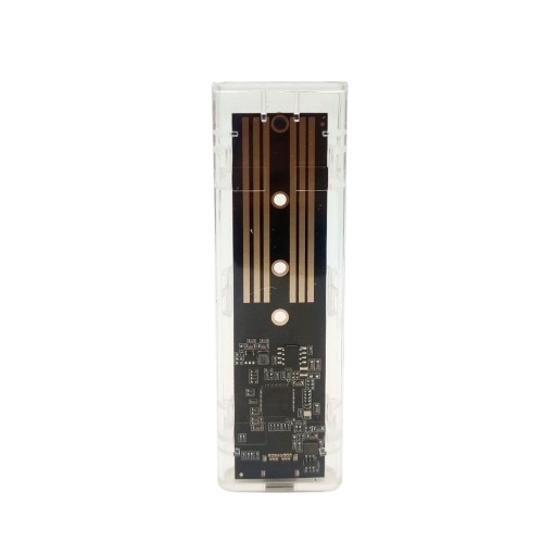 CASE SSD NVME USB 3.1 TYPE-C COMBO TRANSPARAN