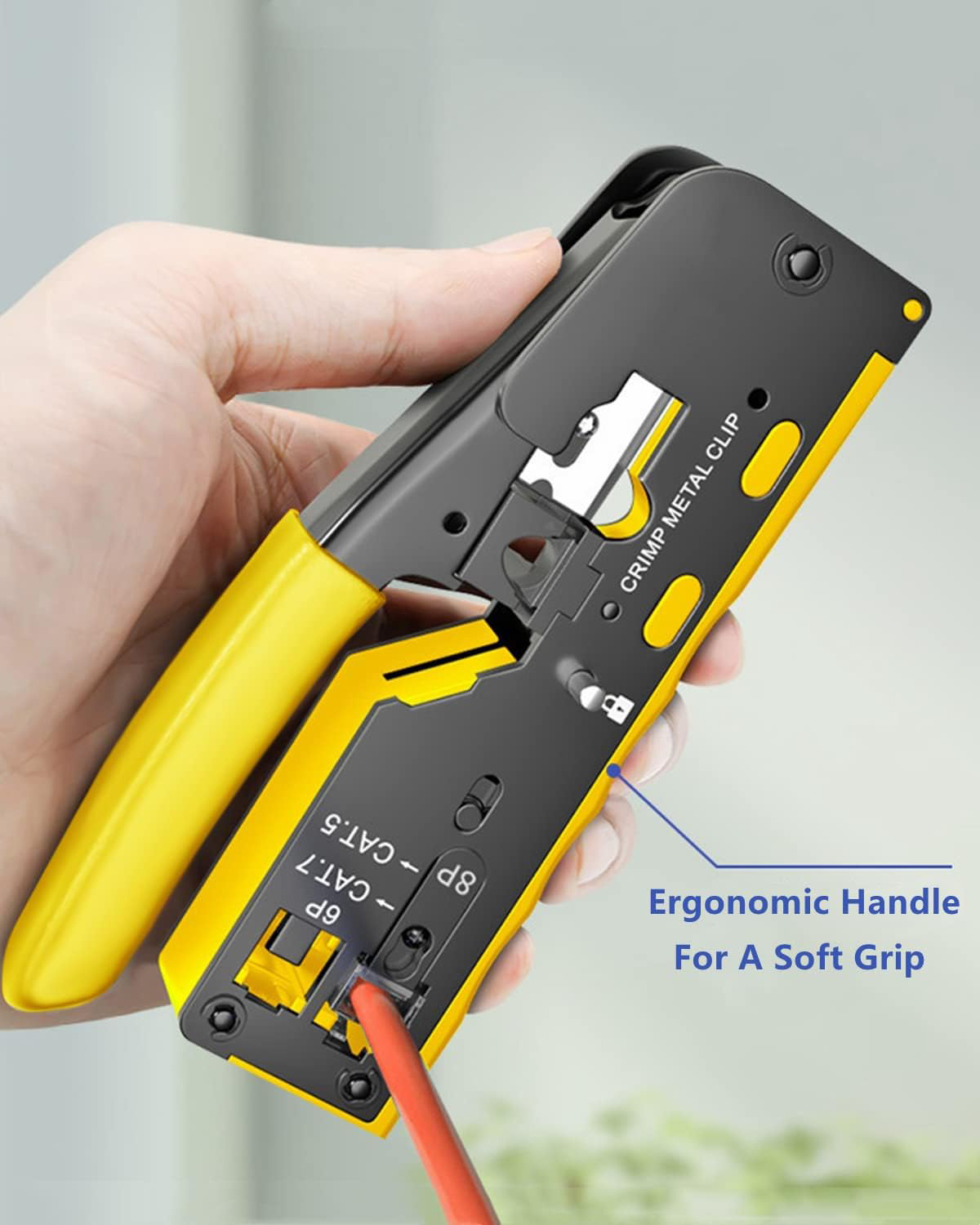 CRIMPING TOOL HT-718 RJ45 PASS TROUGH + CAT7