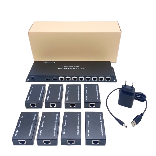 EXTENDER HDMI SPLITER 60M 8PORT WITH LOOP OUT