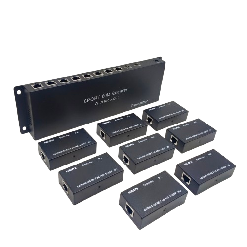 EXTENDER HDMI SPLITER 60M 8PORT WITH LOOP OUT