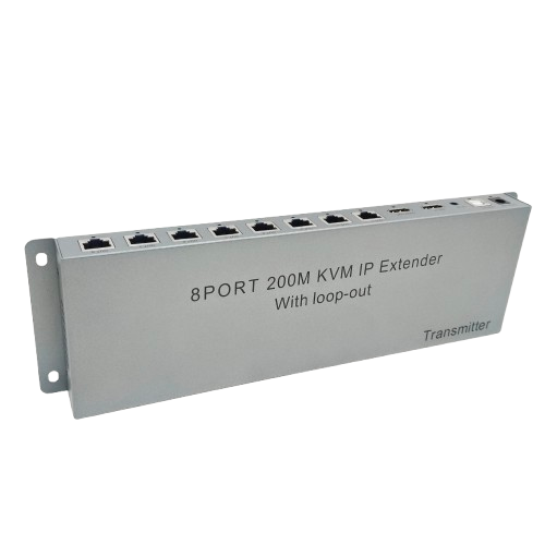 EXTENDER HDMI SPLITER KVM 200M 8PORT WITH LOOP OUT