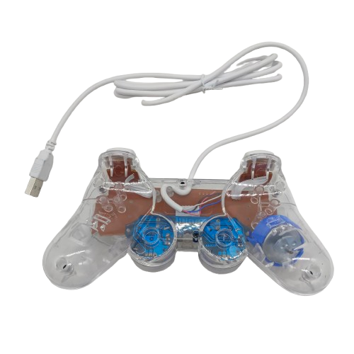 GAMEPAD SINGLE GETAR TRANSPARAN