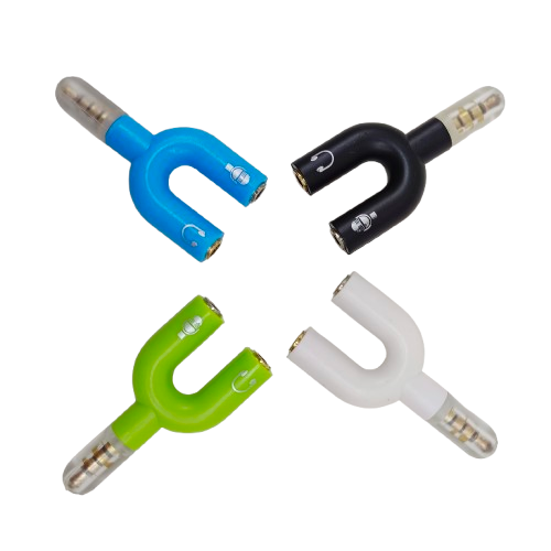 JACK AUDIO MALE TO 2 FEMALE HEADSET+MIC Y