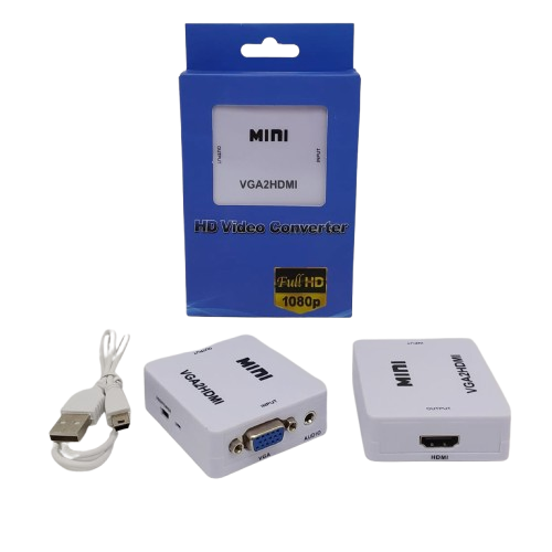 CONVERTER VGA TO HDMI BOX BIRU