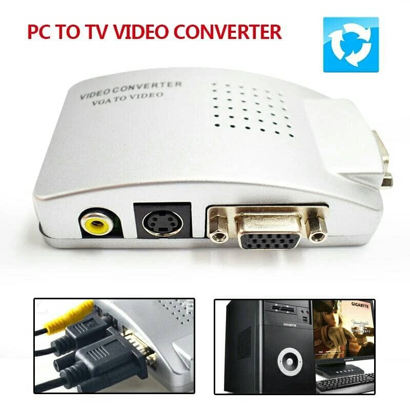 CONVERTER VGA TO AV/VIDEO PC TO TV DUS ORANGE