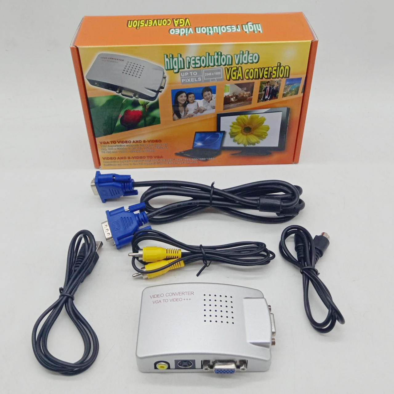 CONVERTER VGA TO AV/VIDEO PC TO TV DUS ORANGE