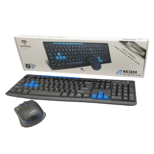 KEYBOARD MOUSE WIRELESS HK3800