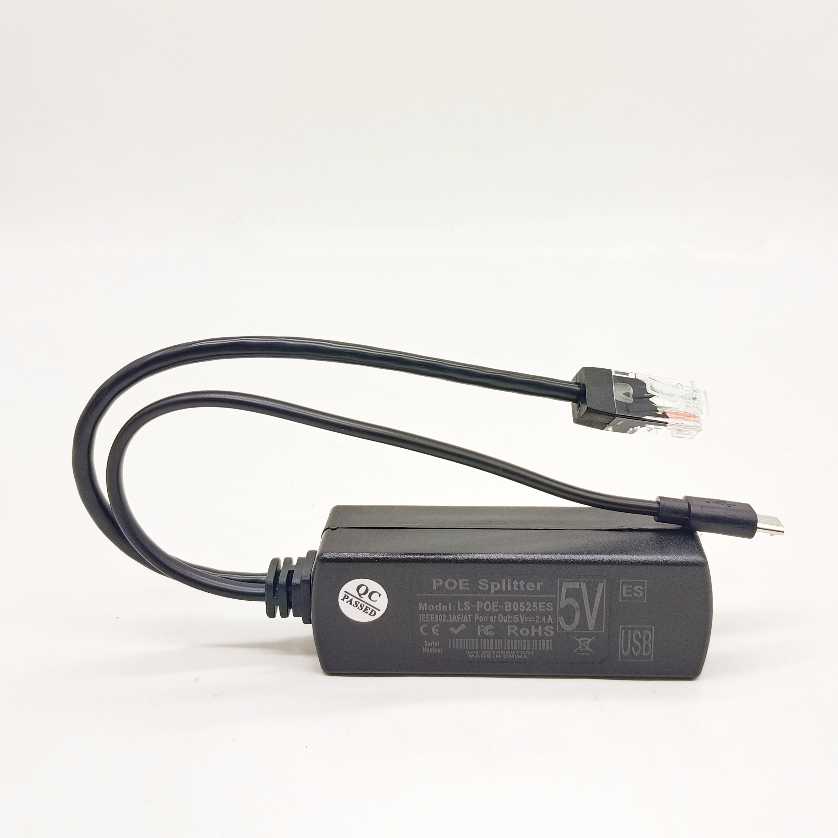 SPLITER POE 48V TO 5V 2.4A MICRO