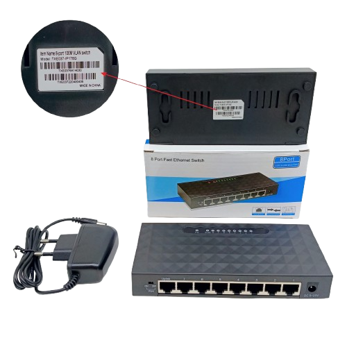 SWITCH HUB SANURPRO 10/100 8 PORT