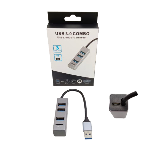 USB HUB 3.0 3 PORT + CARD READER