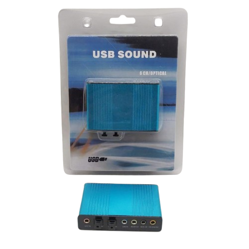 USB SOUND 5.1 6CH OPTIC ALUMUNIUM