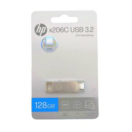 FLASHDISK HP 32GB, 64GB, 128GB 3.2 X206C OTG TYPE-C