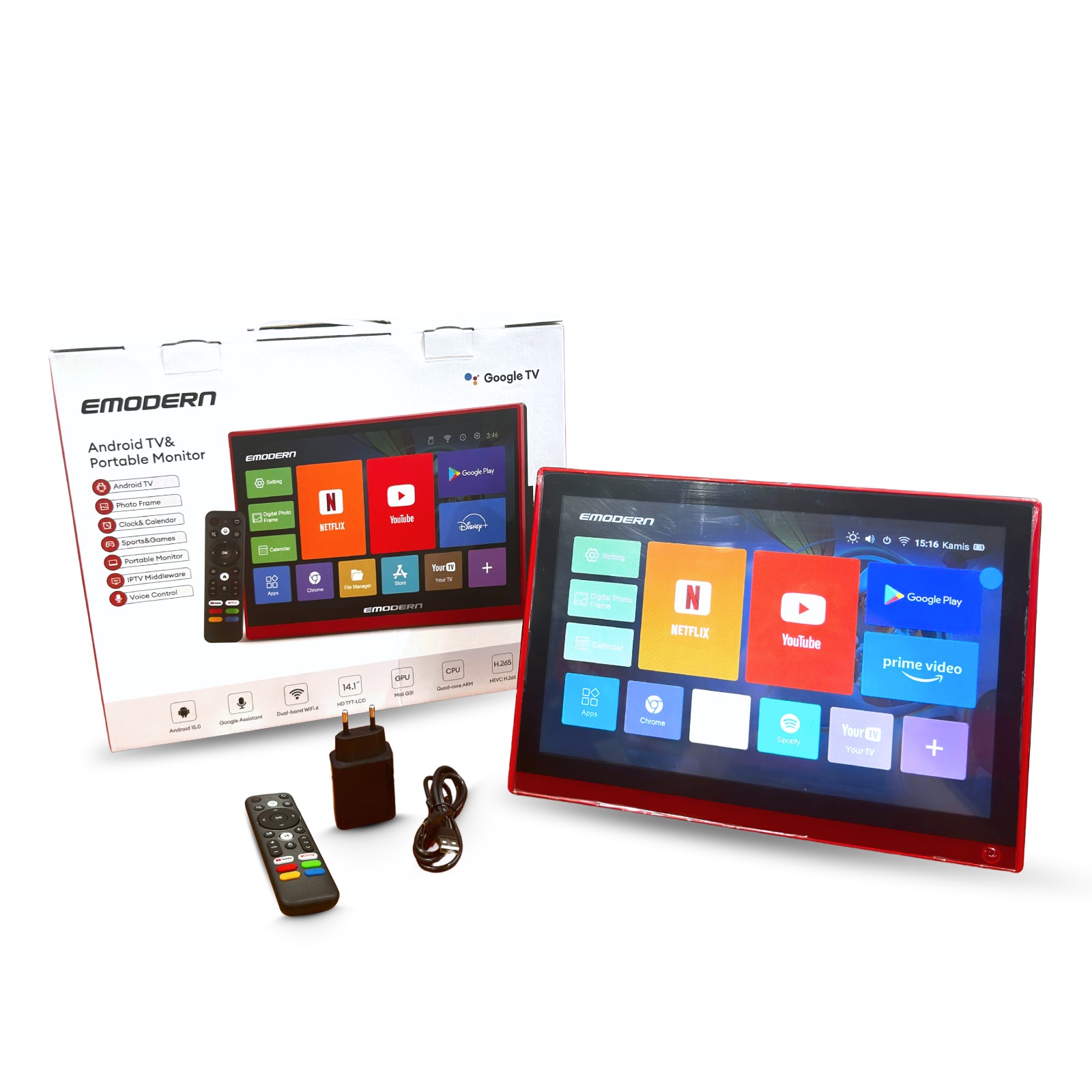 TV ANDROID PORTABLE MONITOR 14