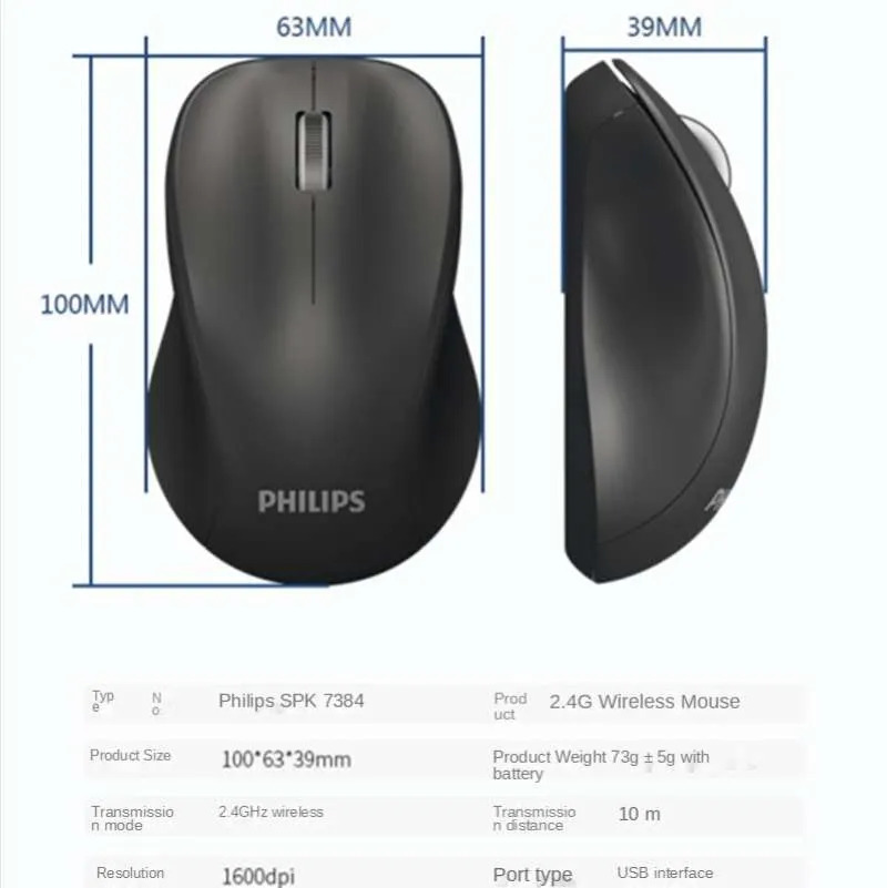 MOUSE PHILIPS M384 WIRELESS