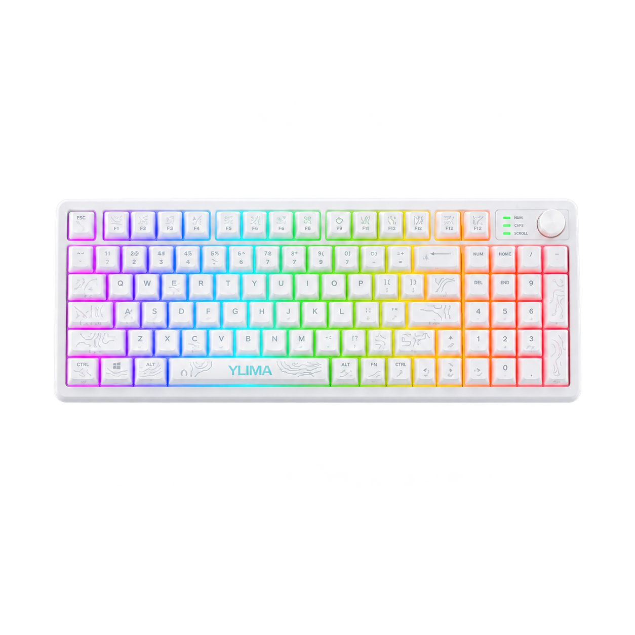 KB GAMING SANURPRO G516Y RGB 3 MODE (BT,WR,TYPE-C)