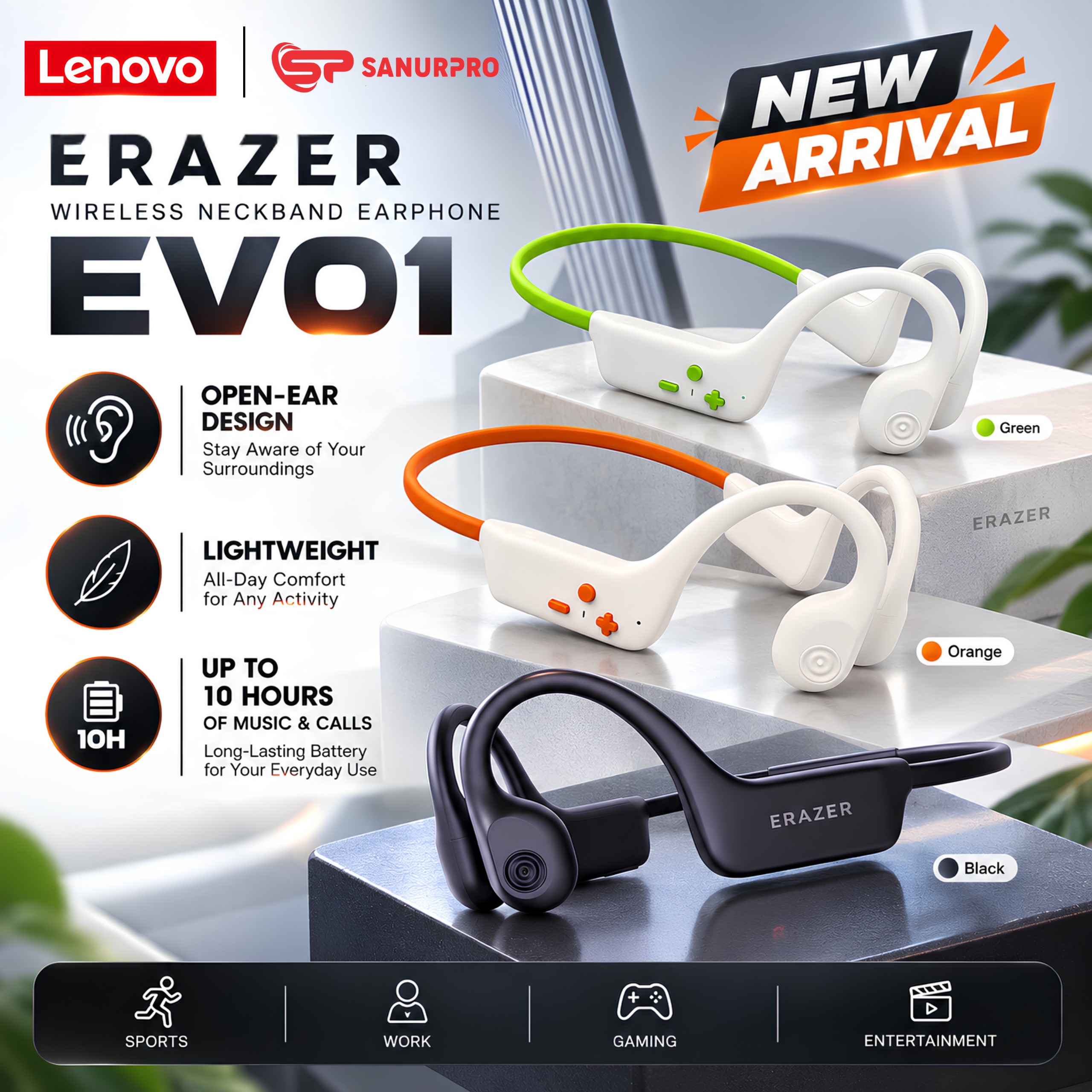 EARPHONE LENOVO ERAZER EV01