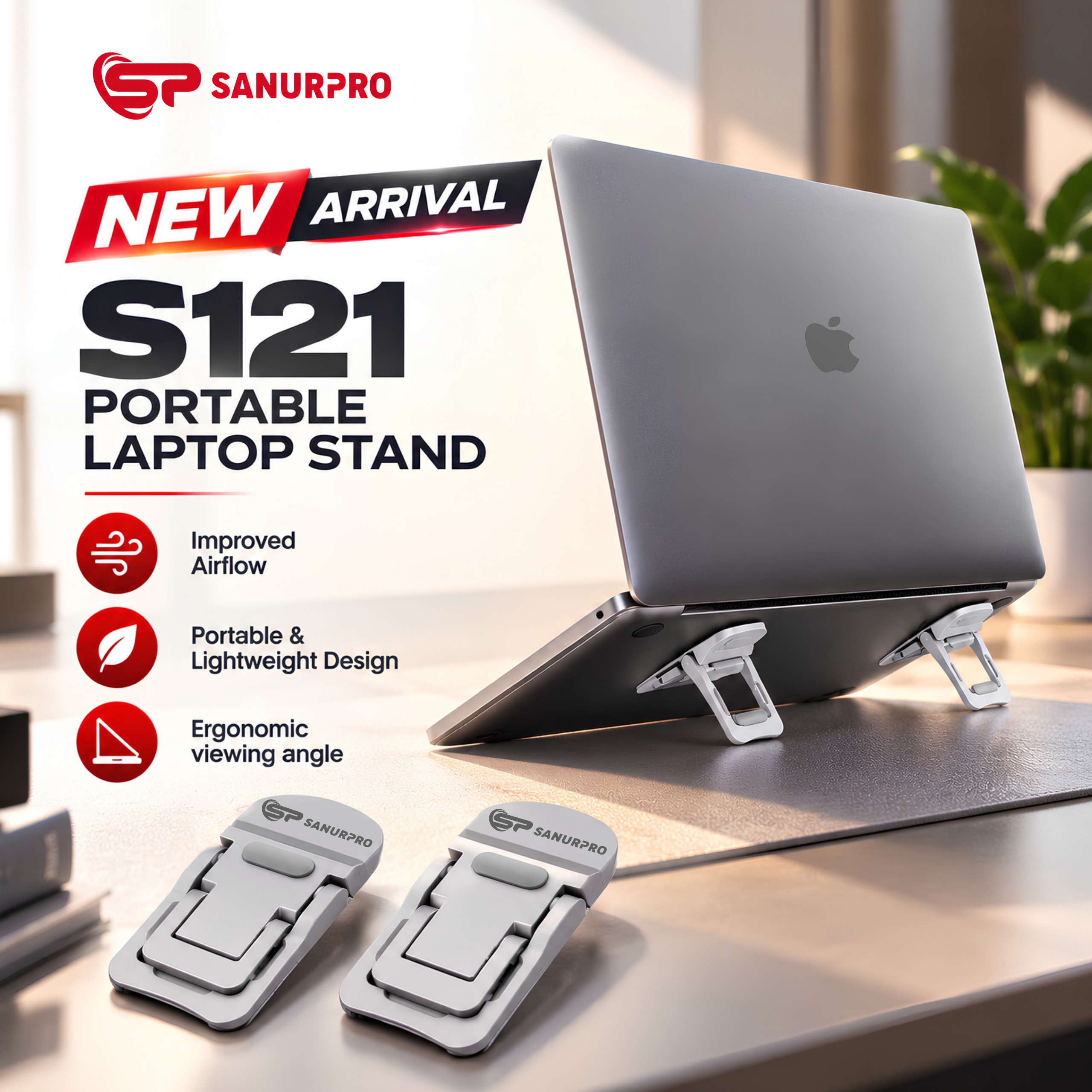 STAND LAPTOP S121 2 PET METAL