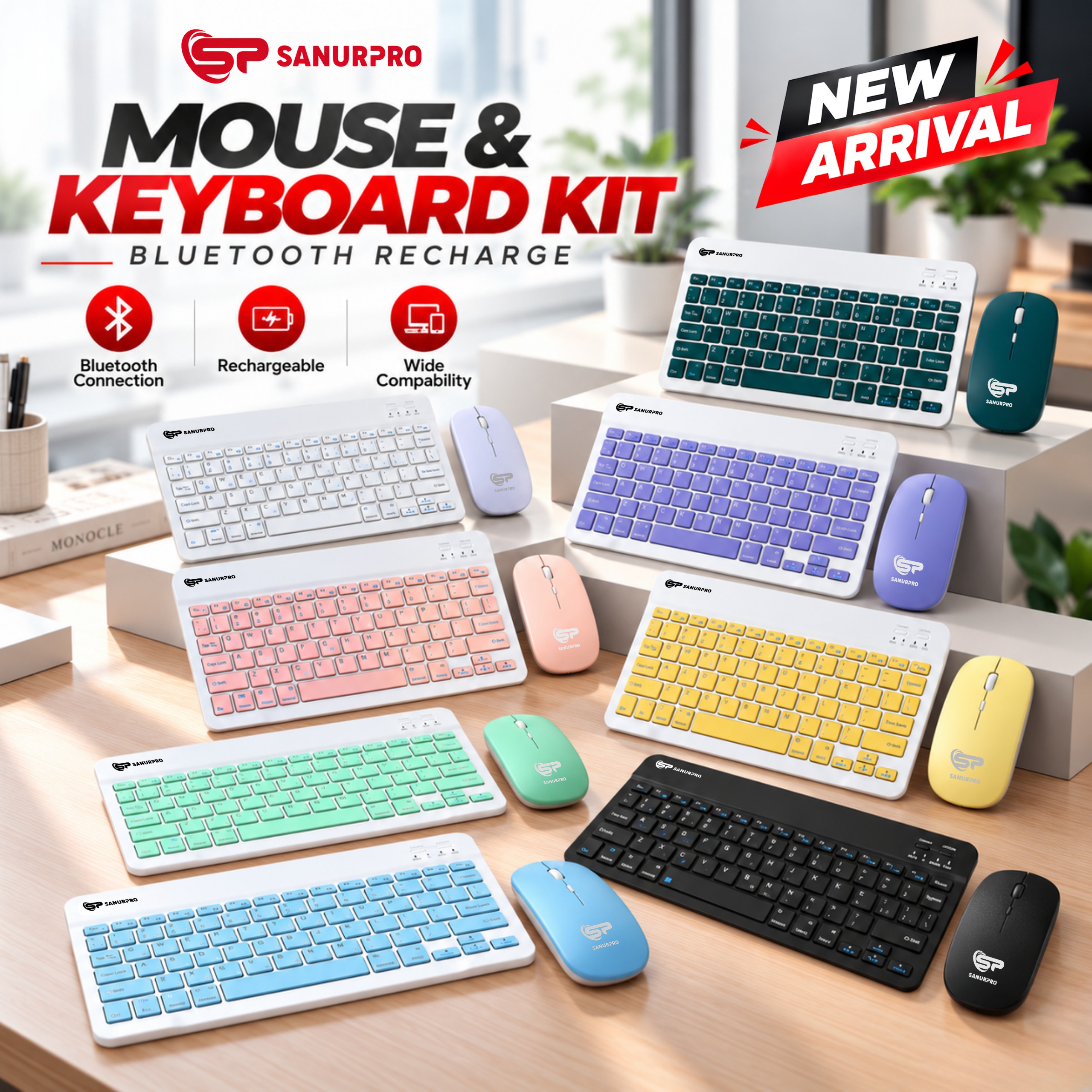 KB MOUSE MINI BLUETOOTH RECHARGE SN2113