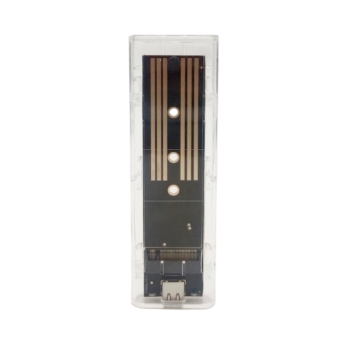 CASE SSD NVME USB 3.1 TYPE-C COMBO TRANSPARAN
