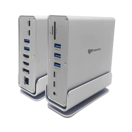 Sanurpro Vertical Docking Station Type-C 15 port Docking Station