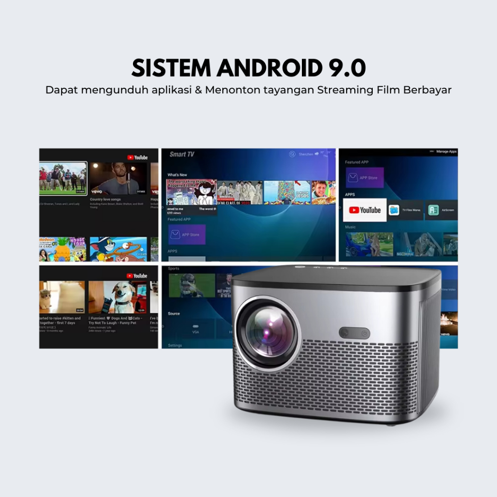Cheerlux C26 Android Projector 3200 Lumens