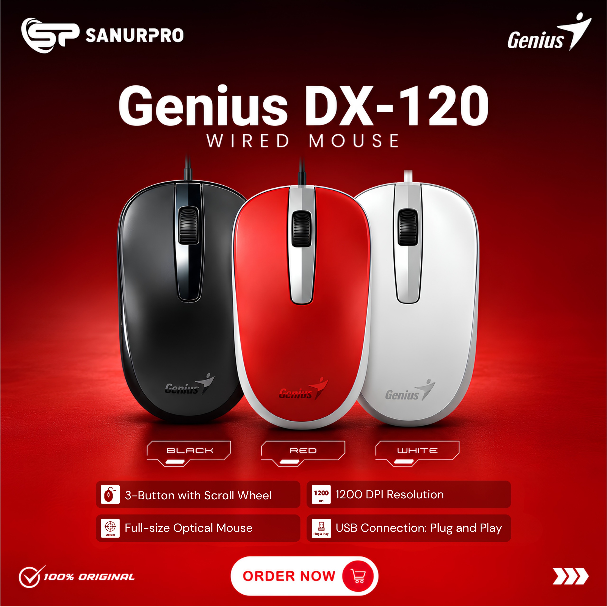 GENIUS MOUSE DX-120 USB